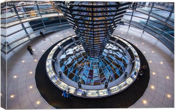 Reichstag dome, Berlin Parliament Canvas Print by Katie McGuinness