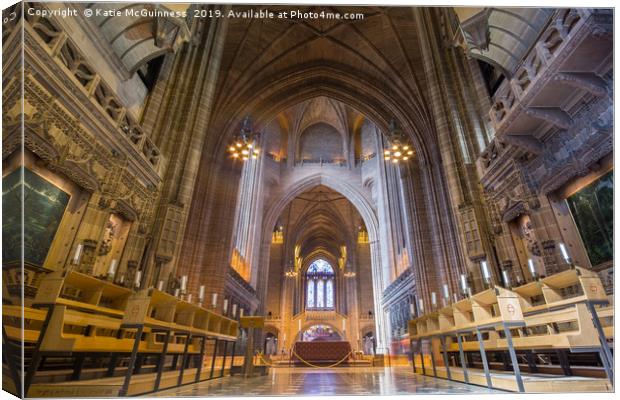 Liverpool Anglican Cathedral Canvas Print by Katie McGuinness
