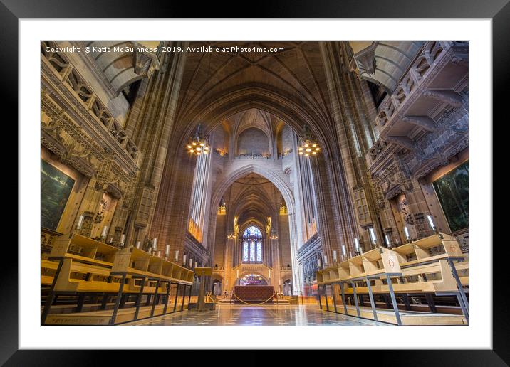 Liverpool Anglican Cathedral Framed Mounted Print by Katie McGuinness