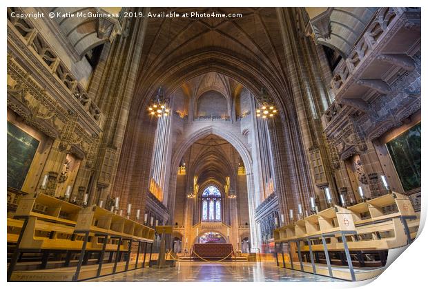 Liverpool Anglican Cathedral Print by Katie McGuinness