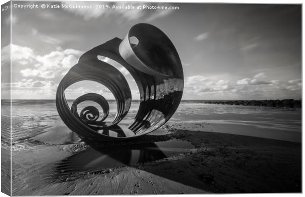 Mary's Shell, Cleveleys Canvas Print by Katie McGuinness