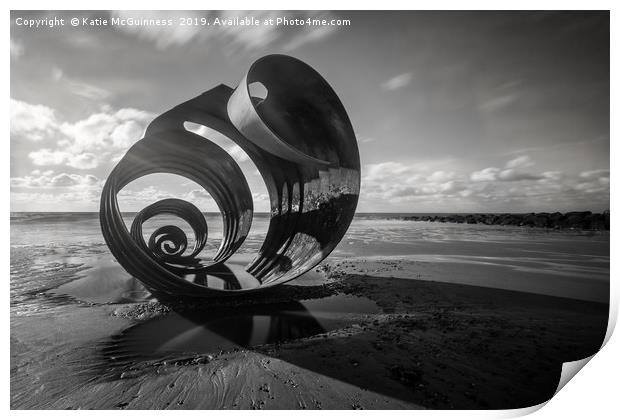 Mary's Shell, Cleveleys Print by Katie McGuinness