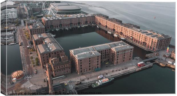 The Royal Albert Dock Canvas Print by Stratus Imagery