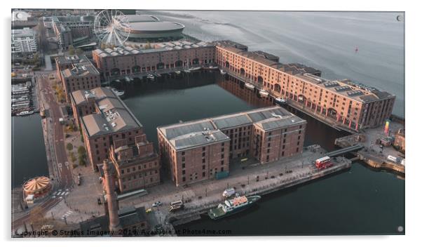 The Royal Albert Dock Acrylic by Stratus Imagery