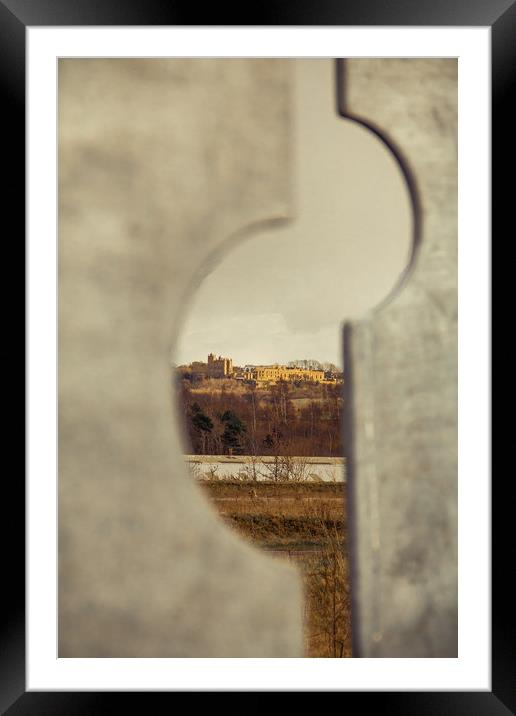 Bolsover Castle and the Markham Vale figures Framed Mounted Print by Michael South Photography