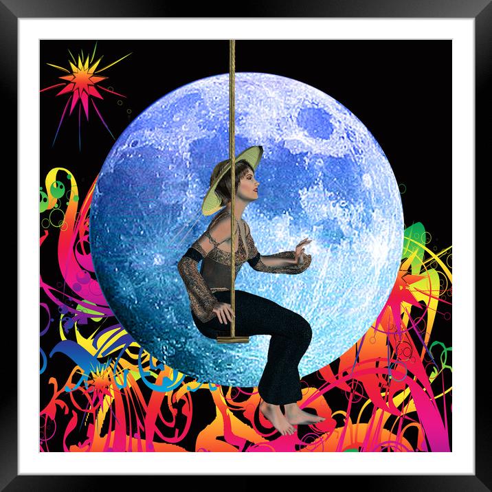 Moon Dreamer Framed Mounted Print by Matthew Lacey