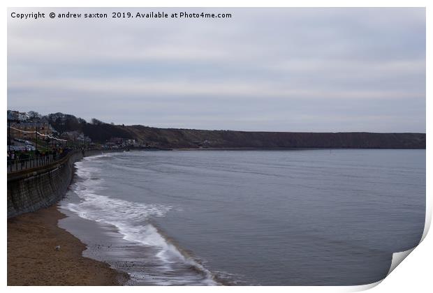 FILEY BAY Print by andrew saxton