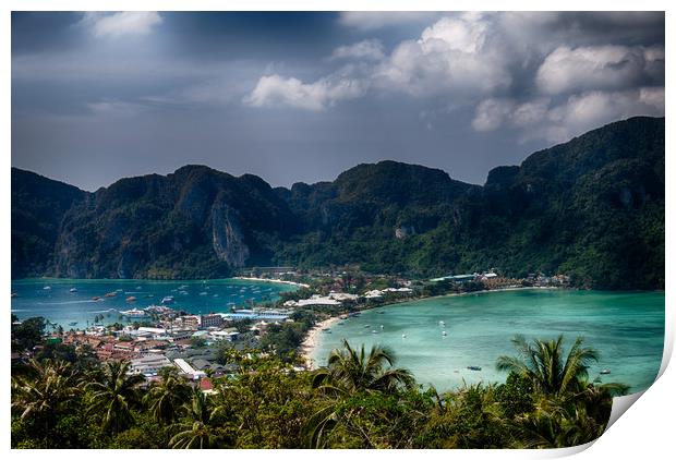 Awe-inspiring vista of Phi Phi Island Print by Rus Ki