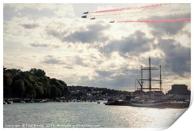 Red Arrows in Weymouth Print by Paul Brewer