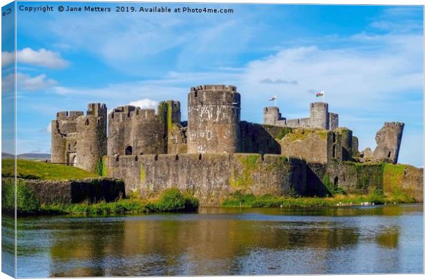 A Formidable Castle Canvas Print by Jane Metters