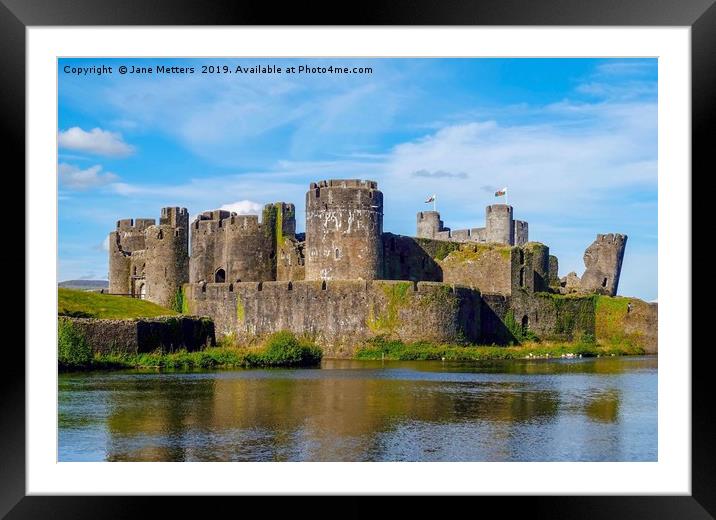A Formidable Castle Framed Mounted Print by Jane Metters