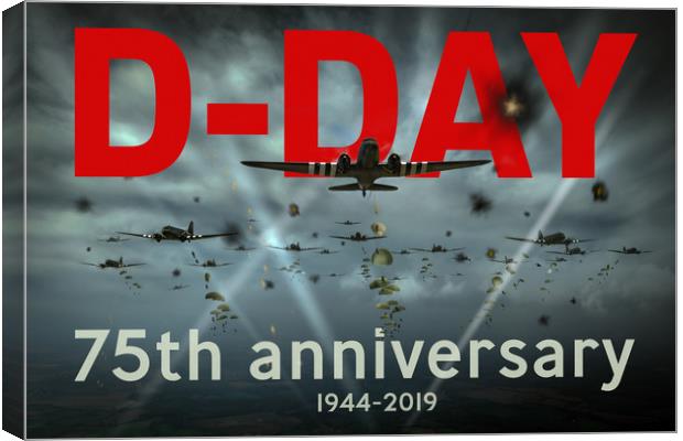 D-Day 75th poster Canvas Print by Gary Eason
