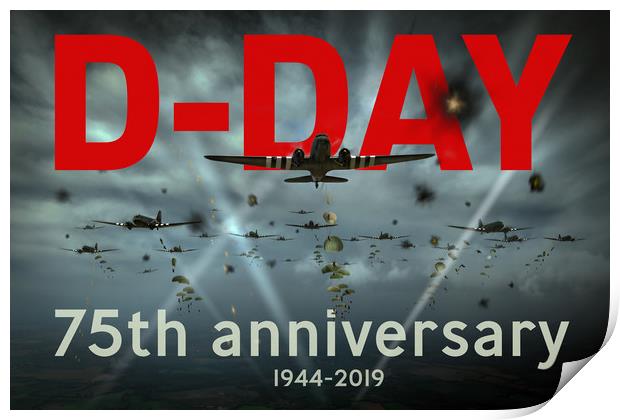 D-Day 75th poster Print by Gary Eason