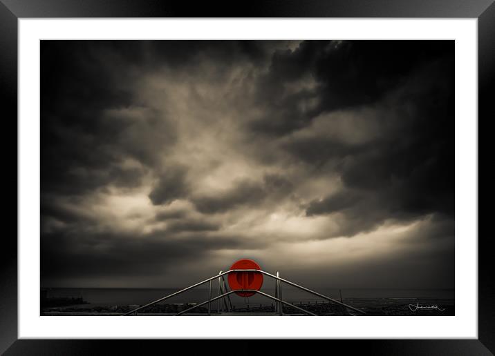 Stormy morning Framed Mounted Print by Andrew chittock