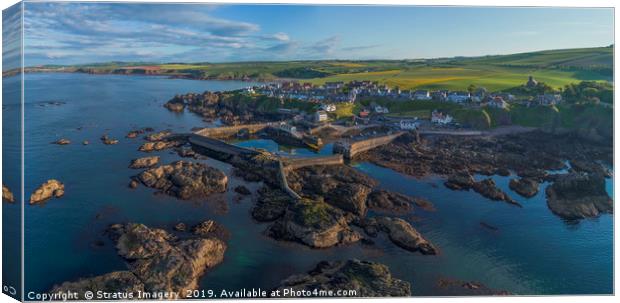 St Abbs Harbour Canvas Print by Stratus Imagery
