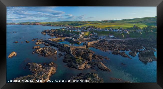 St Abbs Harbour Framed Print by Stratus Imagery