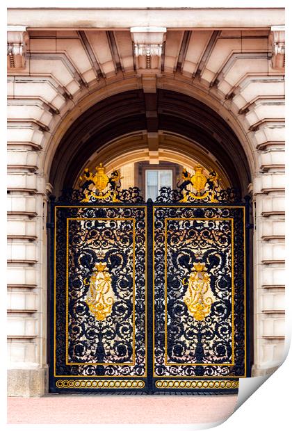Gate to Buckingham Palace Print by Svetlana Sewell
