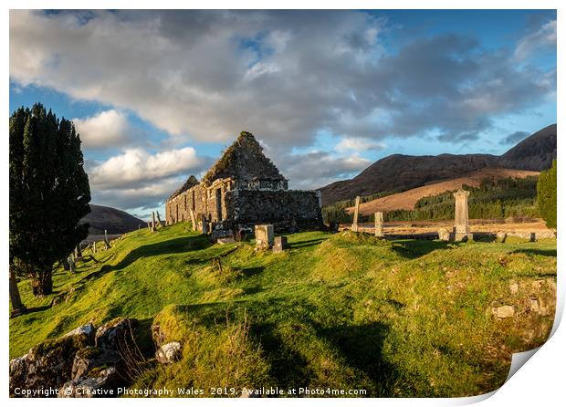 Cill Chriosd Chapel on Isle of Skye Print by Creative Photography Wales
