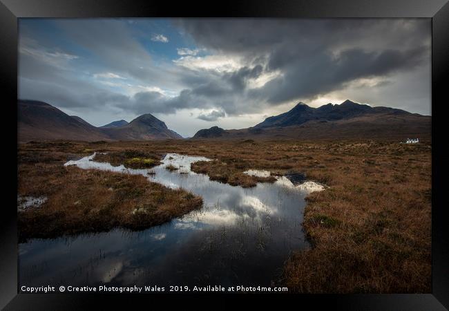 The River Sligachan on Isle of Skye Framed Print by Creative Photography Wales