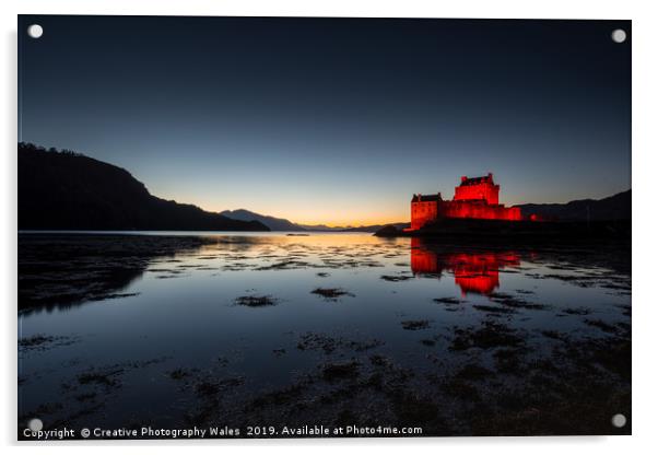Eilean Donan Castle, Scotland Acrylic by Creative Photography Wales