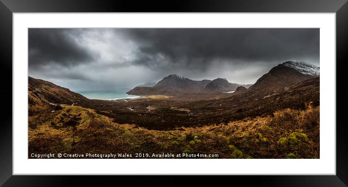 The Cuillin on Isle of Skye Framed Mounted Print by Creative Photography Wales