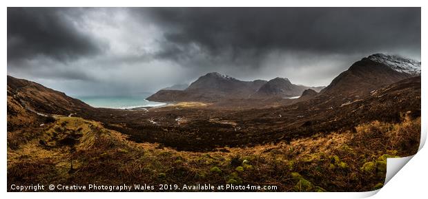 The Cuillin on Isle of Skye Print by Creative Photography Wales