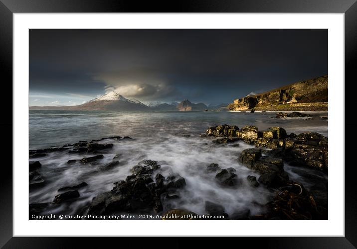 Black Cuillins, Isle of Skye, Scotland Framed Mounted Print by Creative Photography Wales