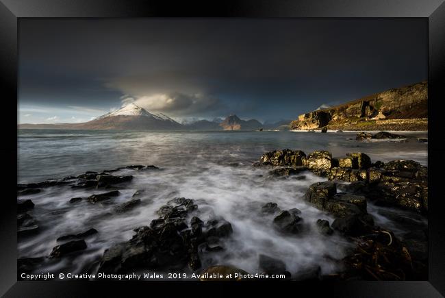 Black Cuillins, Isle of Skye, Scotland Framed Print by Creative Photography Wales