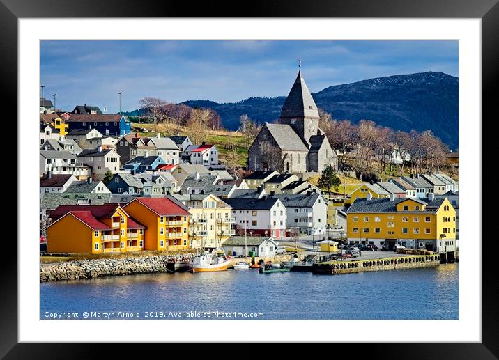 Nordlandet Church,  Kristiansand , Norway Framed Mounted Print by Martyn Arnold