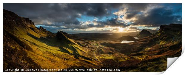 The Quiraing on Isle of Skye Print by Creative Photography Wales