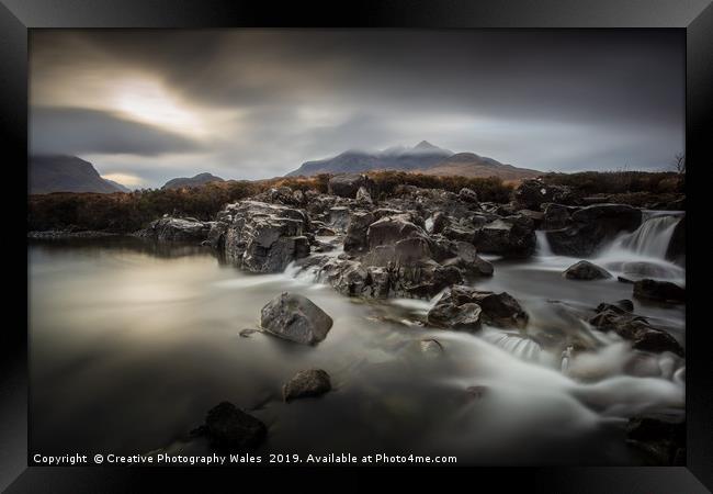 The River Sligachan on Isle of Skye Framed Print by Creative Photography Wales