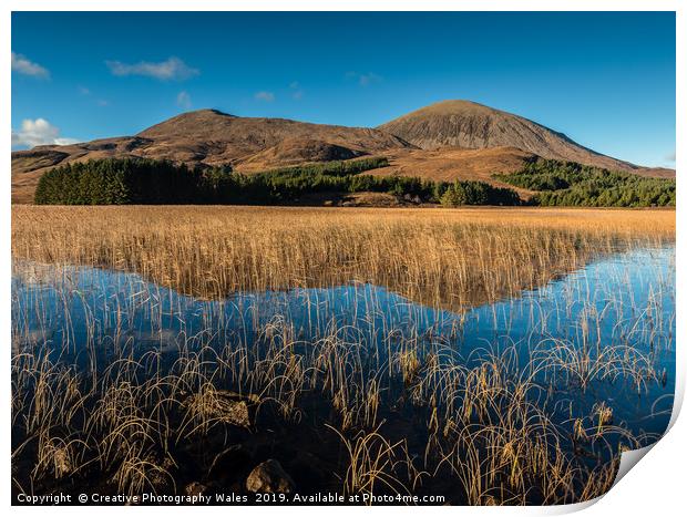 Loch Cill Chriosd Landscape on Isle of Skye Print by Creative Photography Wales