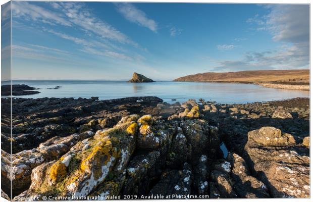 Tulm Bay on the Isle of Skye Canvas Print by Creative Photography Wales