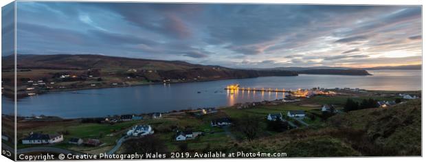 Uig Harbour on the Isle of Skye Canvas Print by Creative Photography Wales