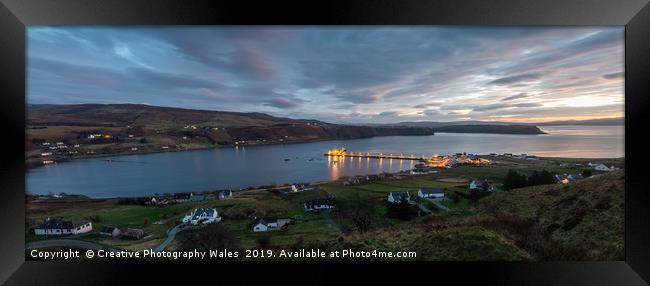 Uig Harbour on the Isle of Skye Framed Print by Creative Photography Wales