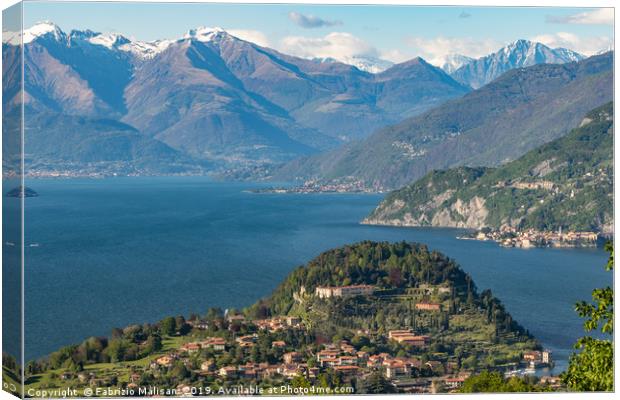 A beautiful Landscape view of Lake Como from Bella Canvas Print by Fabrizio Malisan