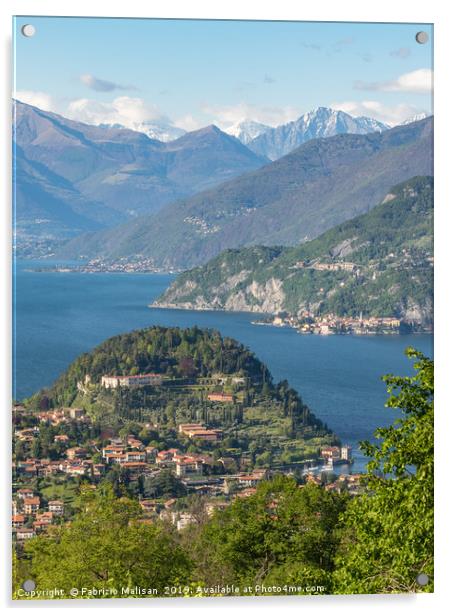 A beautiful Landscape view of Lake Como from Bella Acrylic by Fabrizio Malisan
