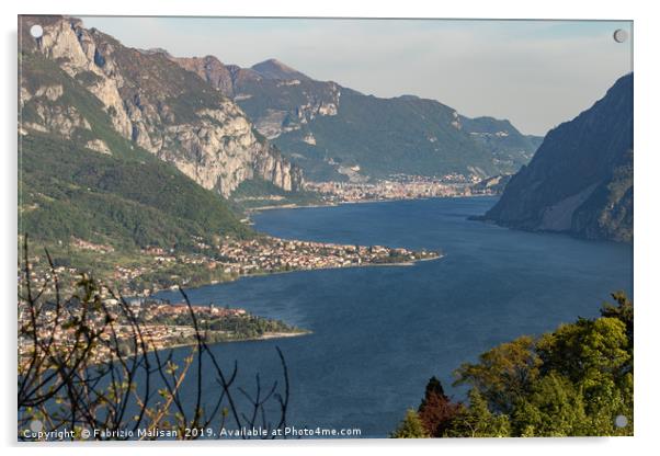 A beautiful Landscape view of Lake Como from Bella Acrylic by Fabrizio Malisan