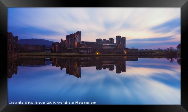 Caerphilly Castle Framed Print by Paul Brewer