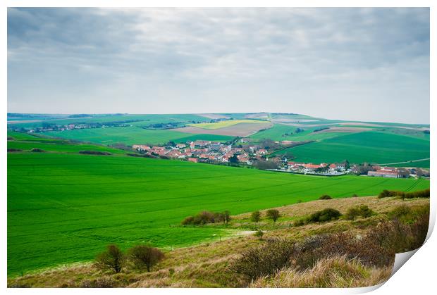 view from cap Blanc Nez Print by youri Mahieu