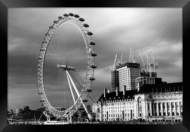 The London Eye   Framed Print by Aidan Moran