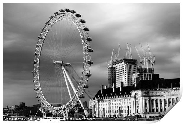 The London Eye   Print by Aidan Moran