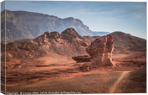 the valley view point in timna national park in so Canvas Print by Chris Willemsen