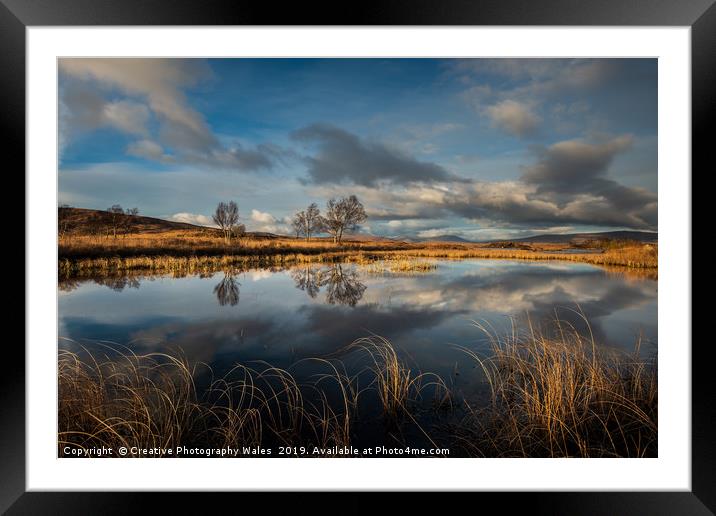 Rannoch Moor and Glencoe Landscape. Scotland Image Framed Mounted Print by Creative Photography Wales