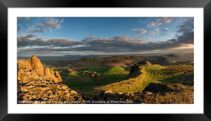 Caer Caradoc Landascape Views Framed Mounted Print by Creative Photography Wales
