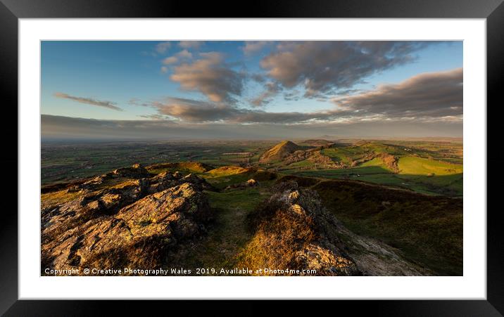 Caer Caradoc Landascape Views Framed Mounted Print by Creative Photography Wales