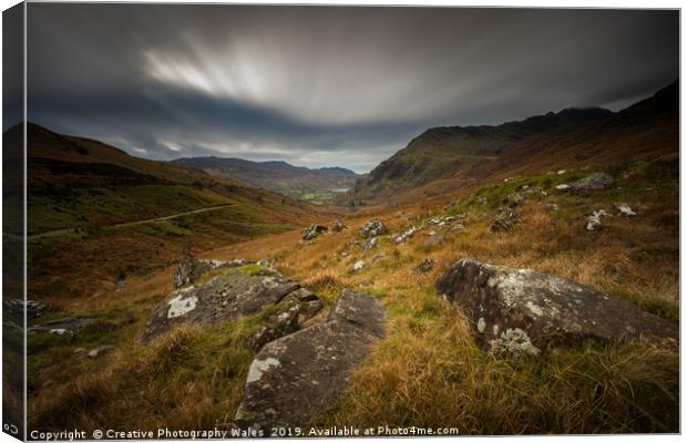Cwm Gwynant View, Snowdonia National Park Canvas Print by Creative Photography Wales