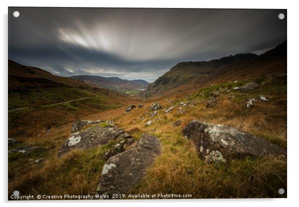 Cwm Gwynant View, Snowdonia National Park Acrylic by Creative Photography Wales