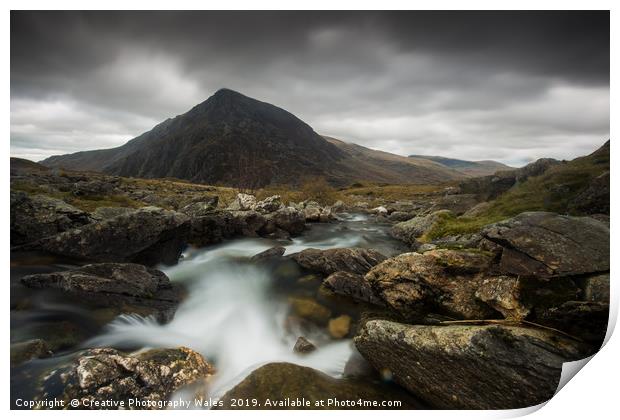 Pen yr Ole Wen Landscape Print by Creative Photography Wales