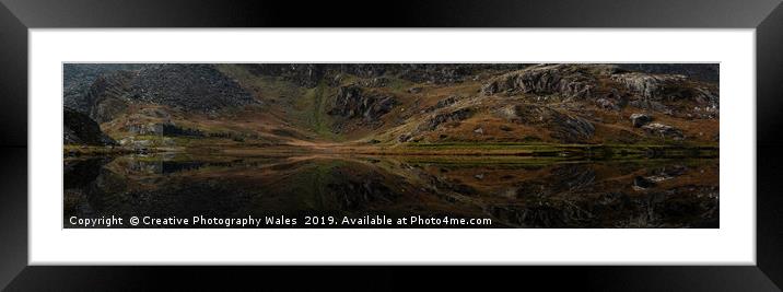 Cwmorthin Slate Quarry, Blaenau Ffestiniog, Snowdo Framed Mounted Print by Creative Photography Wales